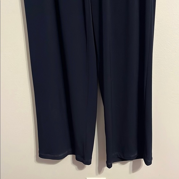 Vince Camuto Blue Long Sleeve Wide Leg Jumpsuit semi formal dress alternative - Picture 3 of 9